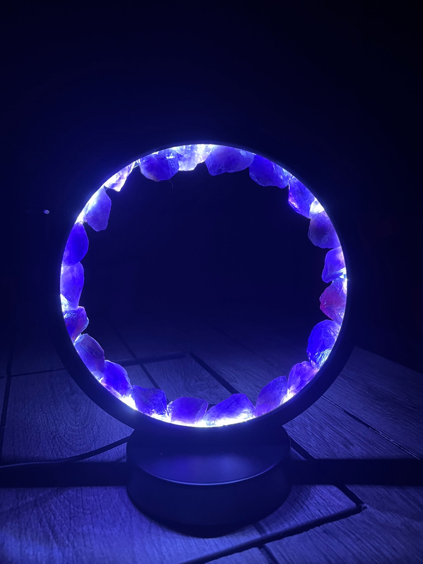 Stunning Circle AMETHYST 🌈 LAMP!!