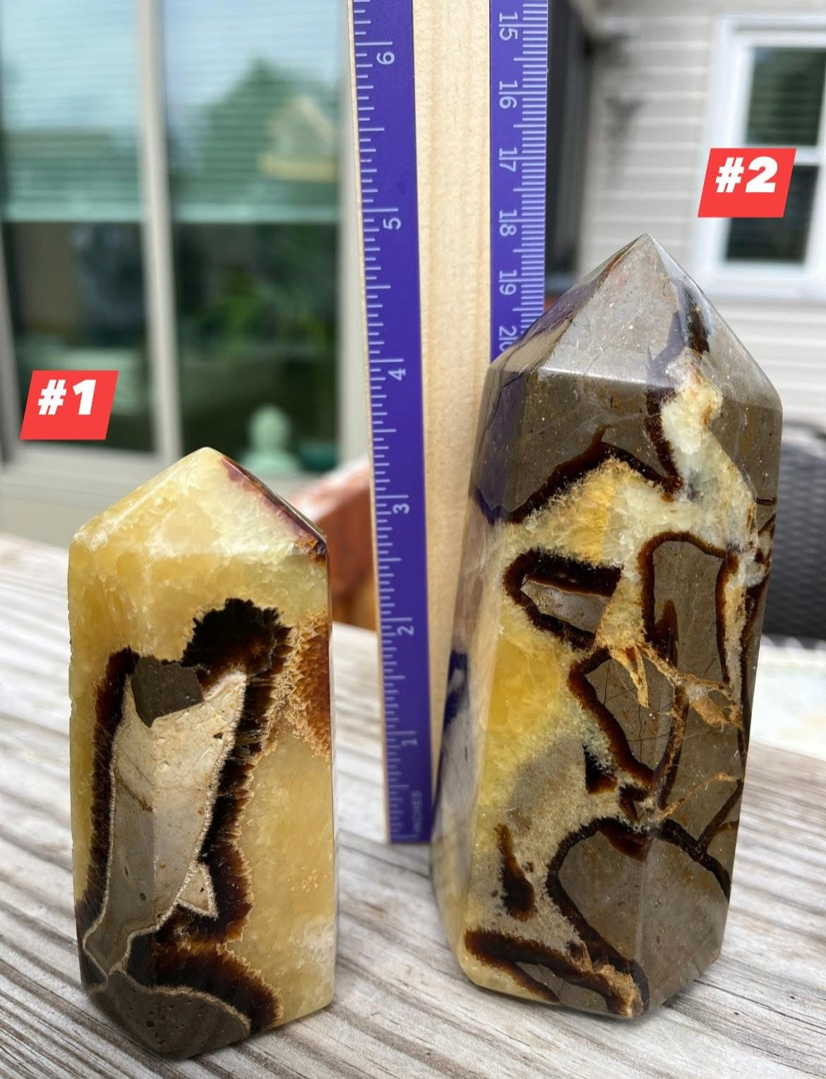 SEPTARIAN, Towers, thick, patters, obelisks, beige and brown!!