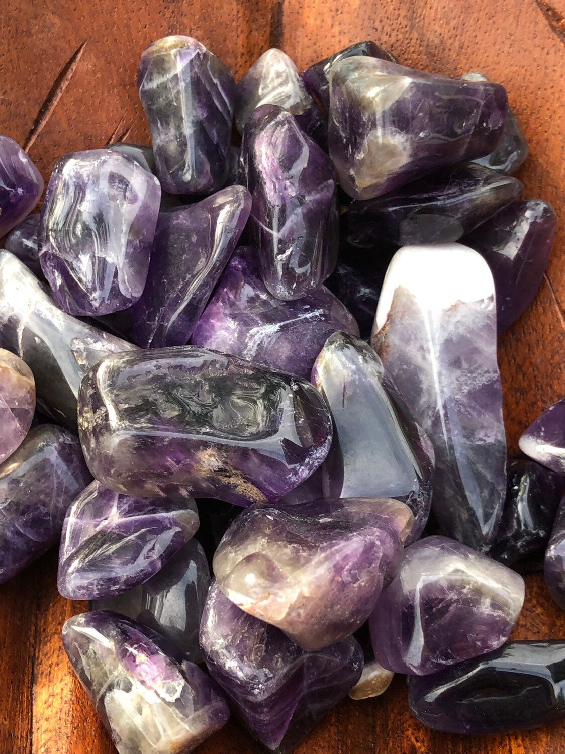 Deep Purple Chevron Amethyst!!
