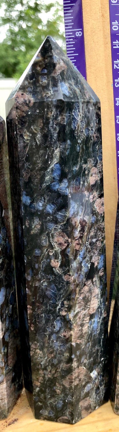 *Big, QUE SERA, Towers, LLANITE, Obelisk, multicolor, unique, rare find!!