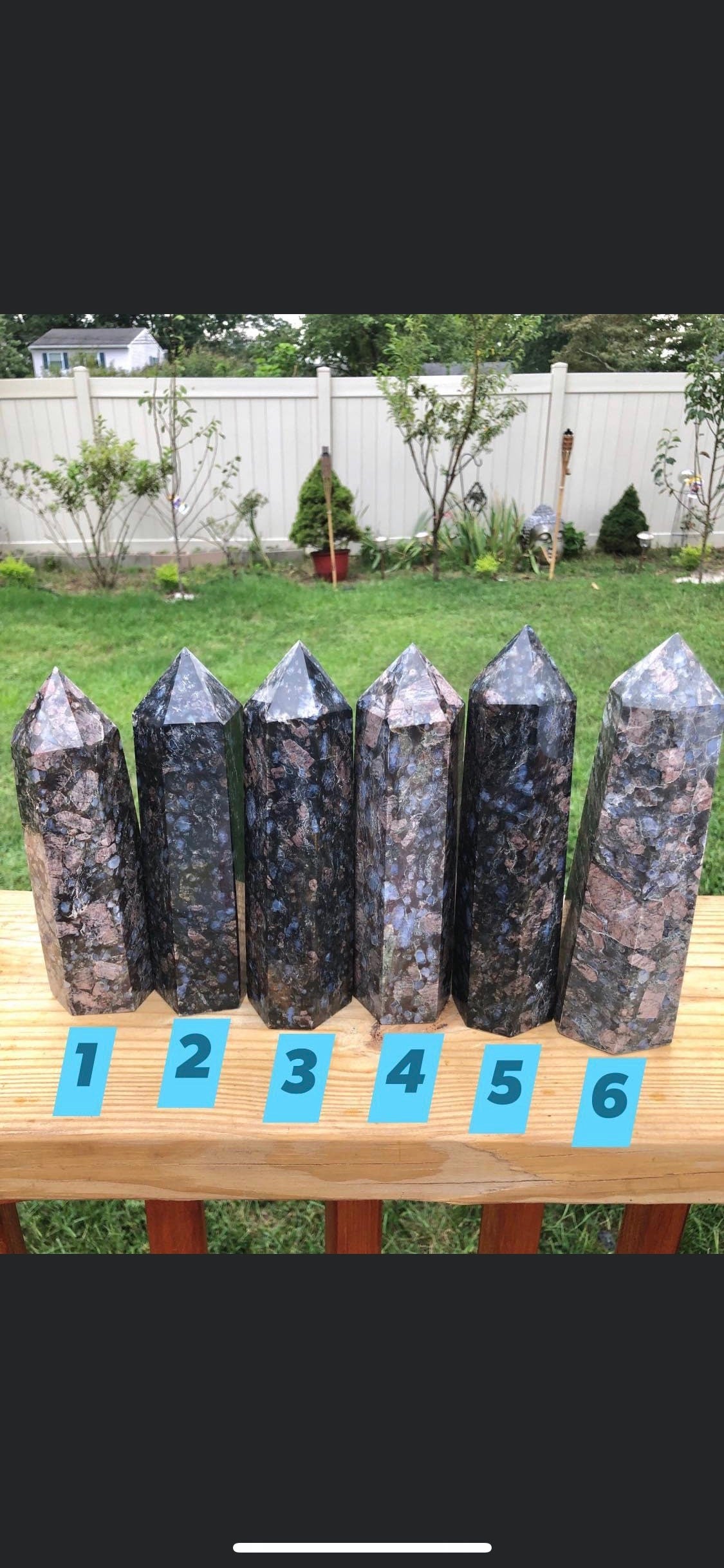 *Big, QUE SERA, Towers, LLANITE, Obelisk, multicolor, unique, rare find!!