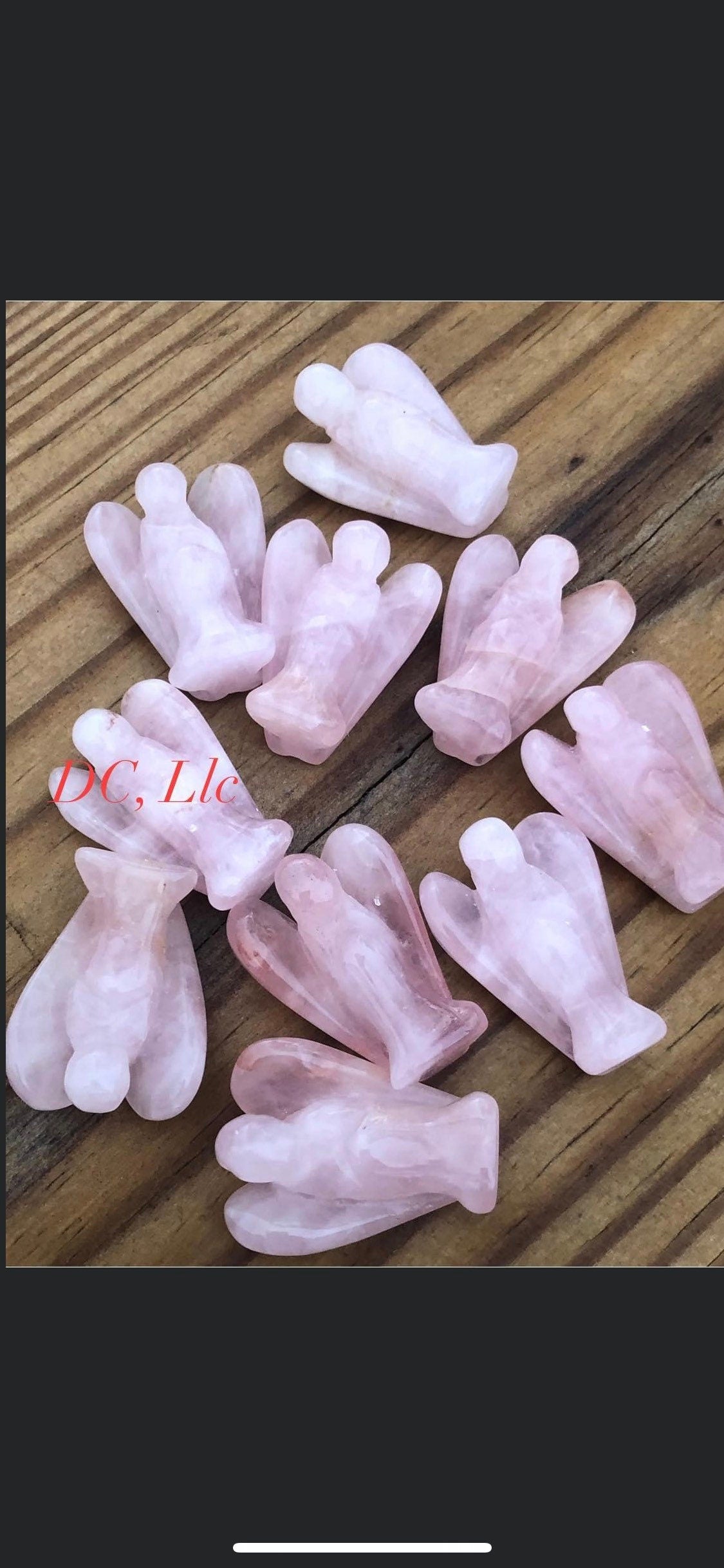 Cute, Crystal ANGELS, rose quartz, angels!!