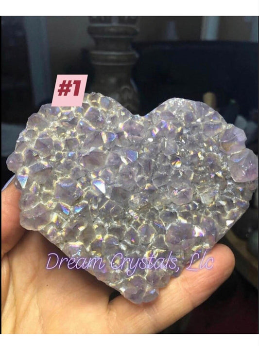 Angel Aura, Amethyst, Hearts, aura crystal!!
