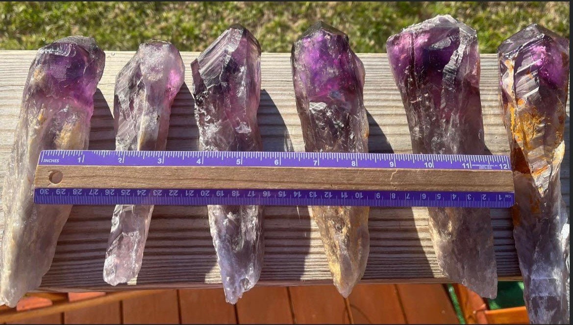 Affordable, AMETHYST WANDS, bright colors, purple color, big wands, Brazil!