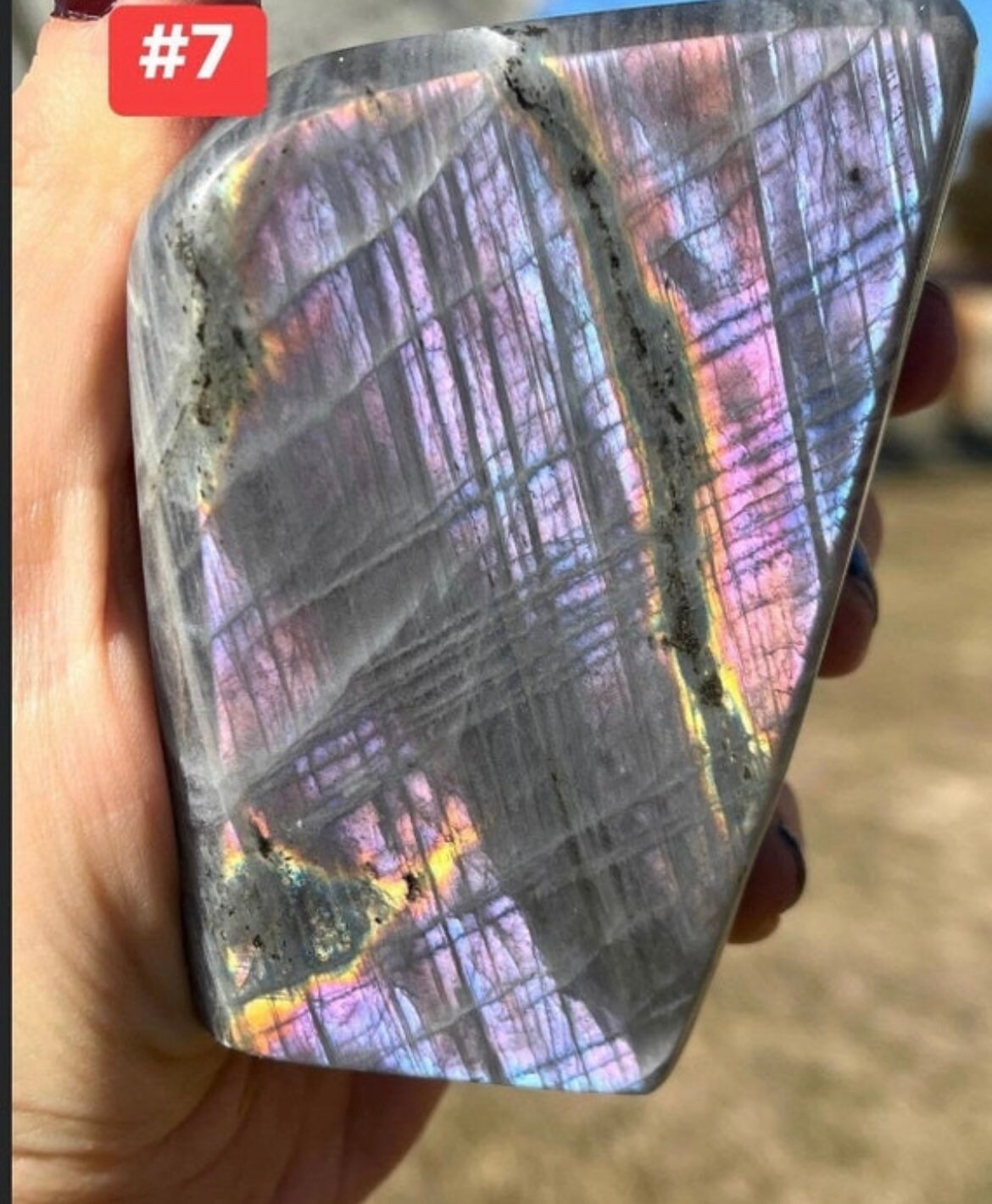 Top quality PURPLE LABRADORITE stands!!!