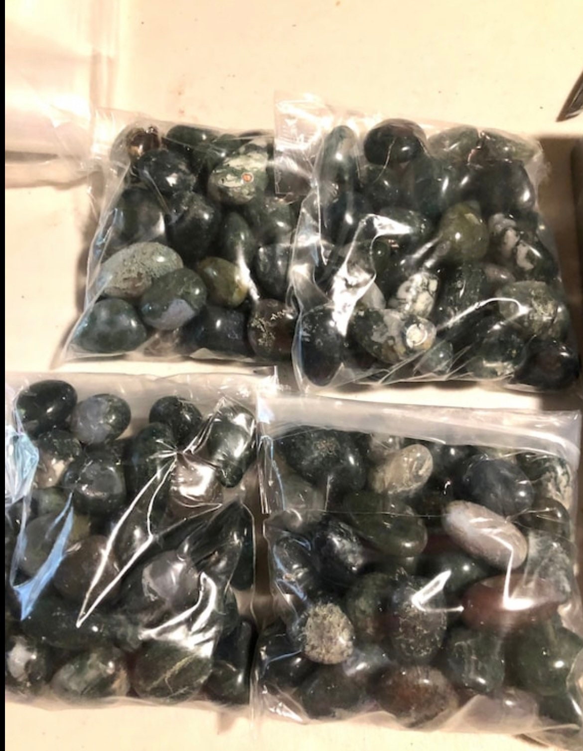 Wholesale, 1Lb bag, MOSS AGATE, TUMBLES, top quality, buy more save big!!!