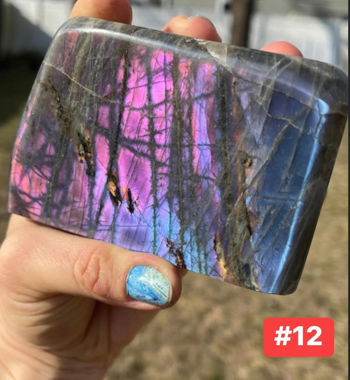 Top quality PURPLE LABRADORITE stands!!!
