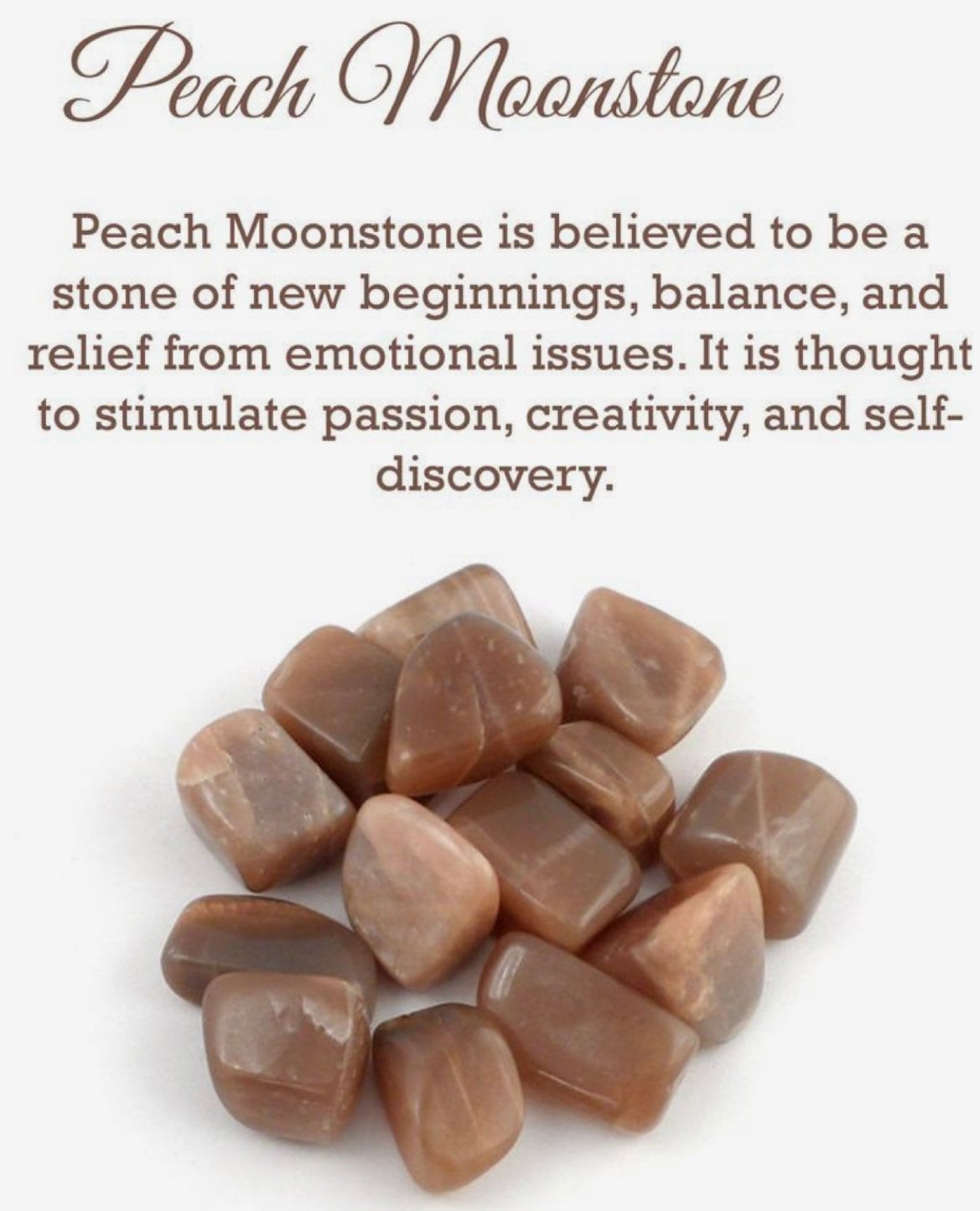 ✔️1lb bags!! PEACH MOONSTONE TUMBLES!! Buy more get low price!!