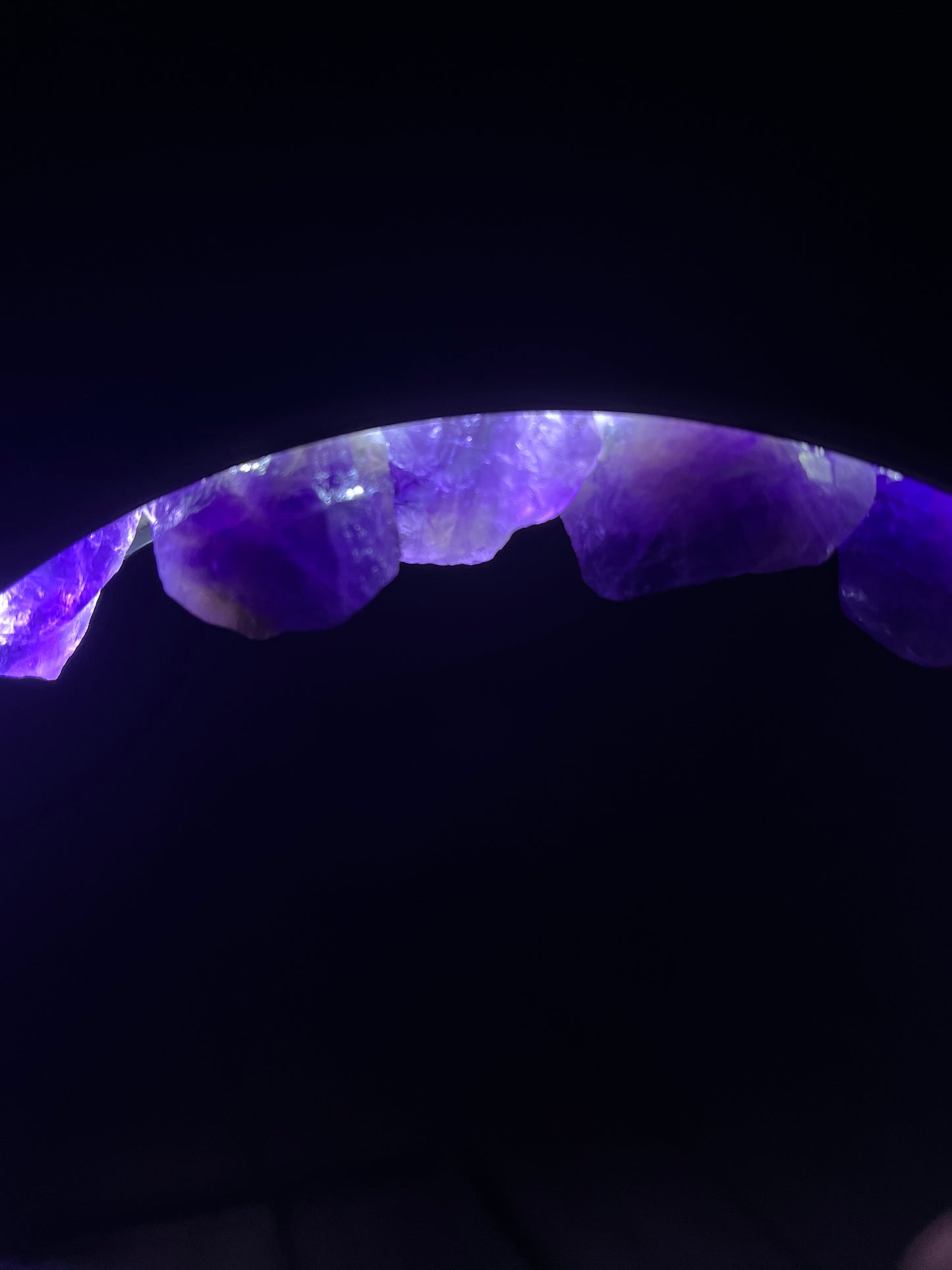 Stunning Circle AMETHYST 🌈 LAMP!!