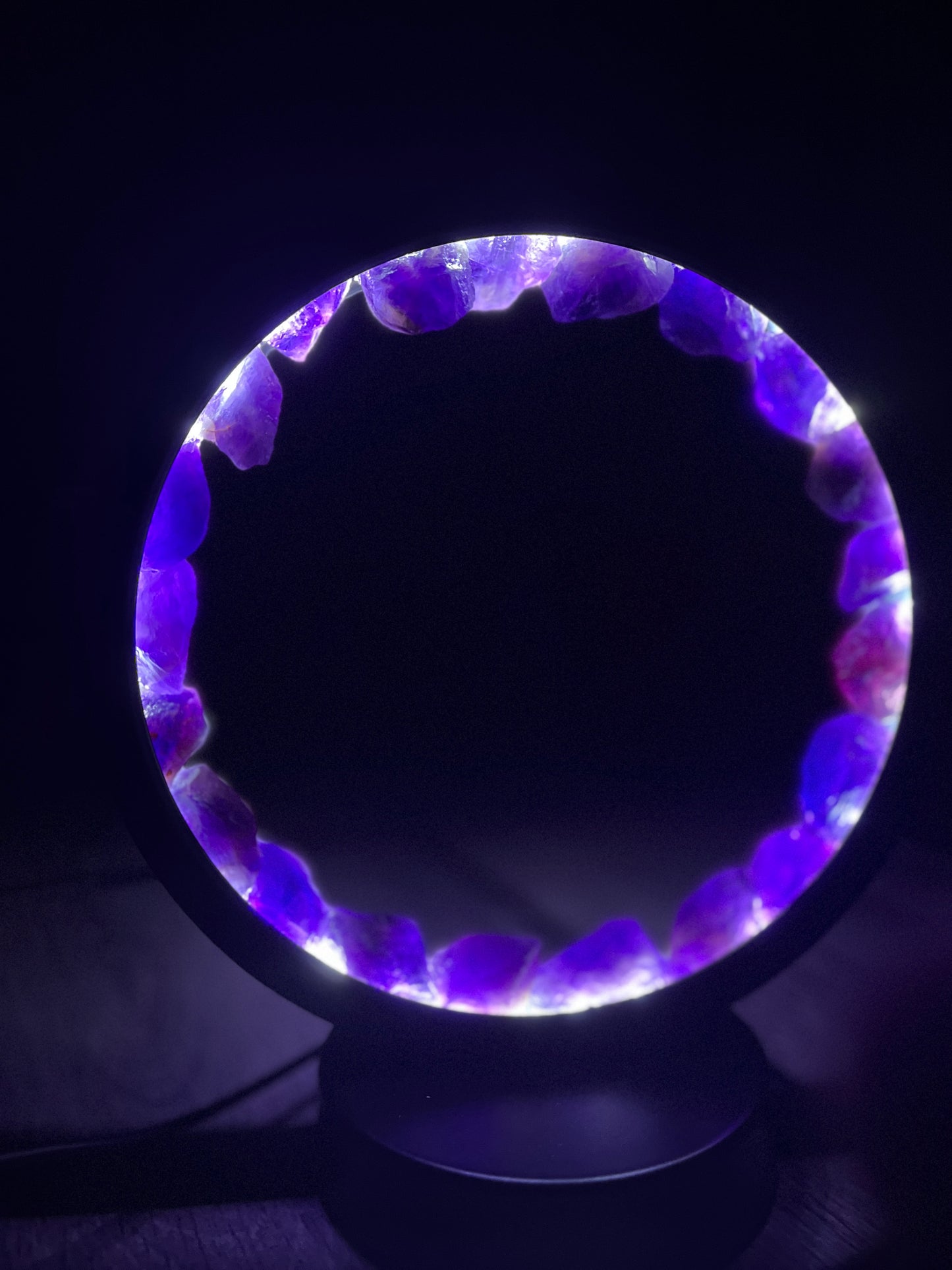 Stunning Circle AMETHYST 🌈 LAMP!!