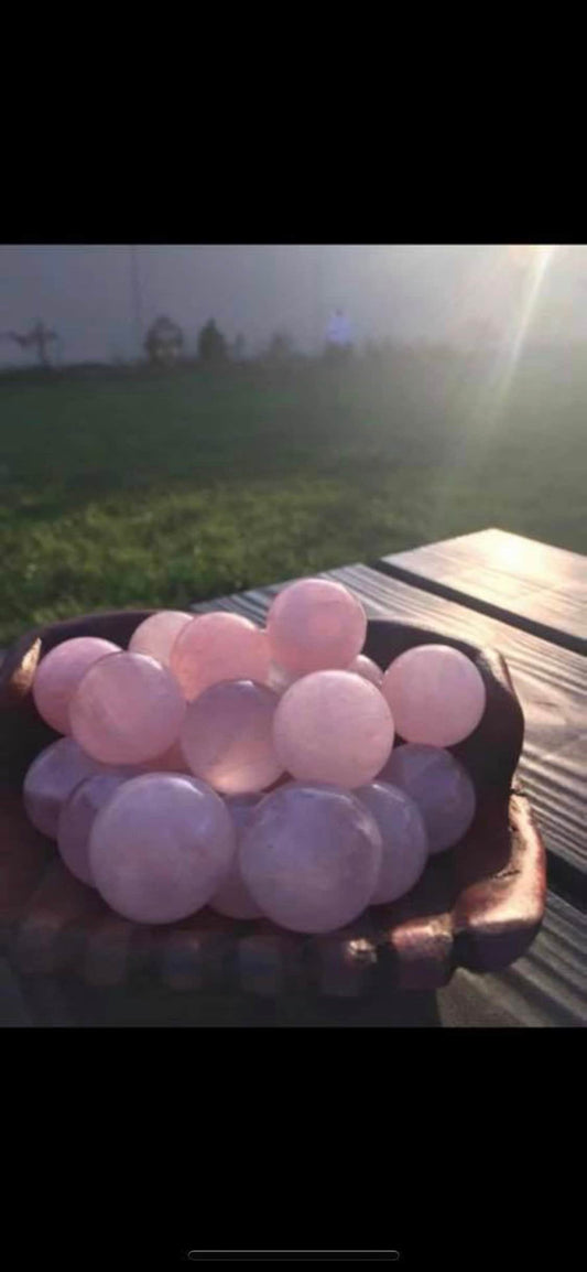 Rose Quartz Spheres, High quality!!
