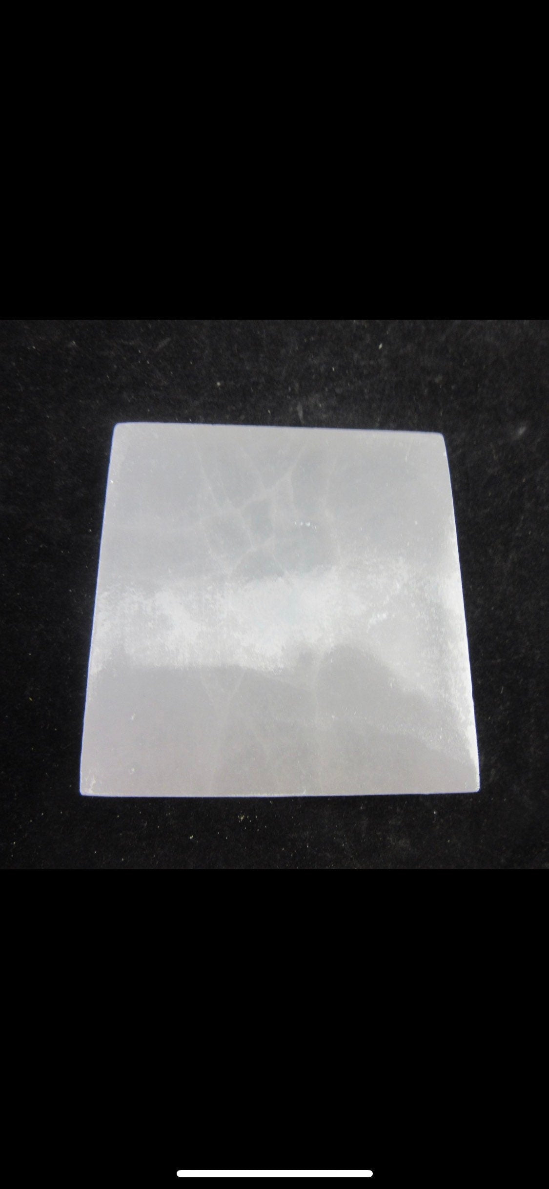 SELENITE Charging Plate Healing Stone Healing Crystal Charging Disk Chakra Reiki Energy 2 7/8" round