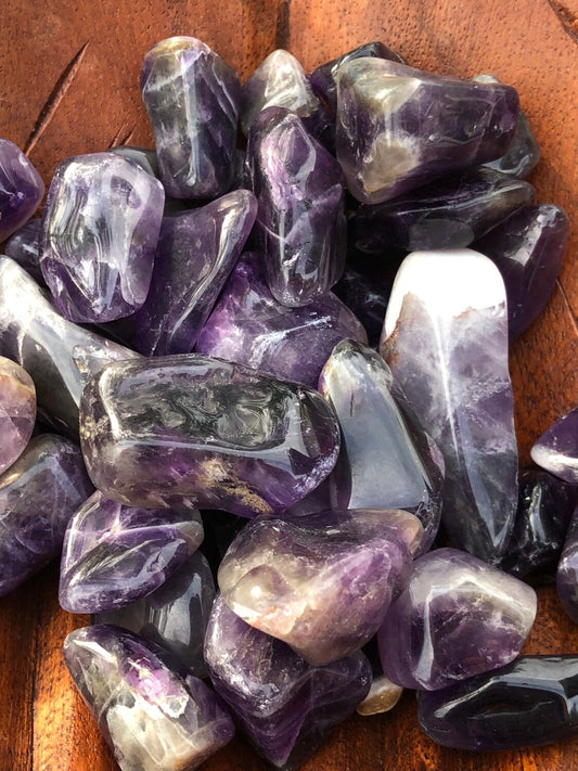 Deep Purple Chevron Amethyst!!