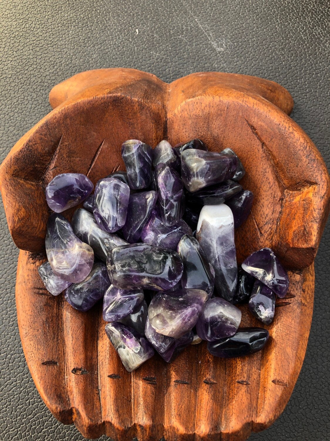 Deep Purple Chevron Amethyst!!