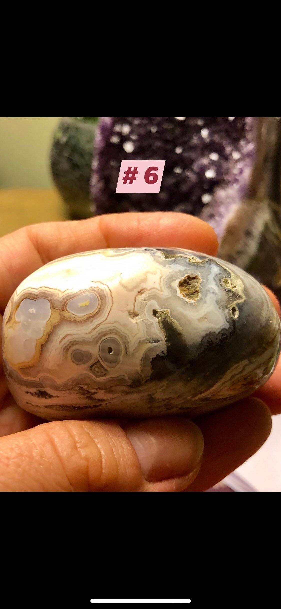 OCEAN JASPER, palmstones, Unique, High-quality, multicolor, multi patterns!!