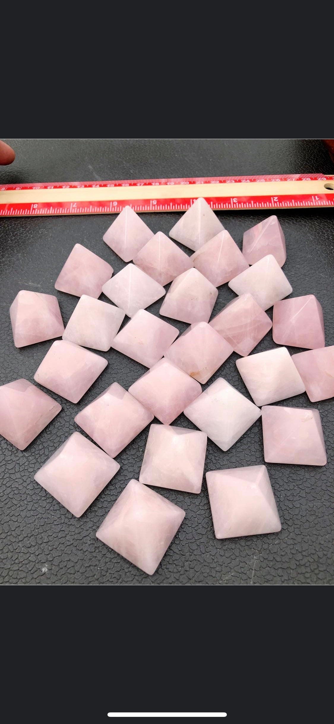 Healing ROSE QUARTZ PYRAMIDS for energy expansion!!