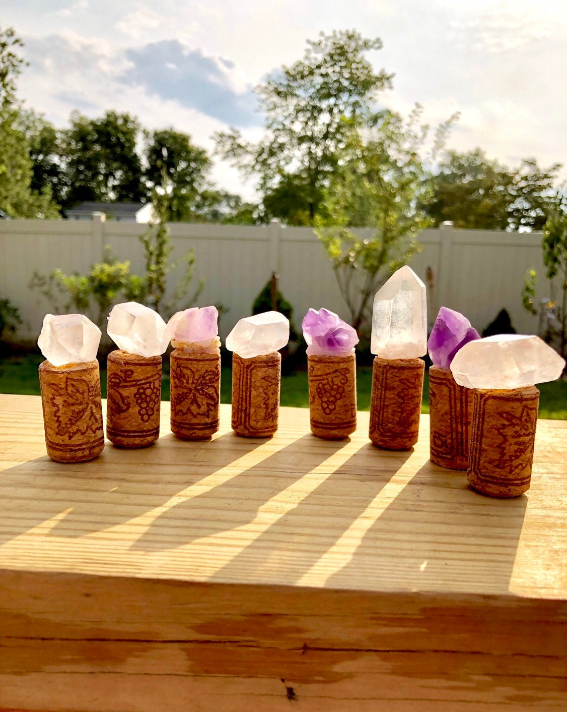 WINE STOPPERS, unique design, crystal wine stoppers, Hand made!!