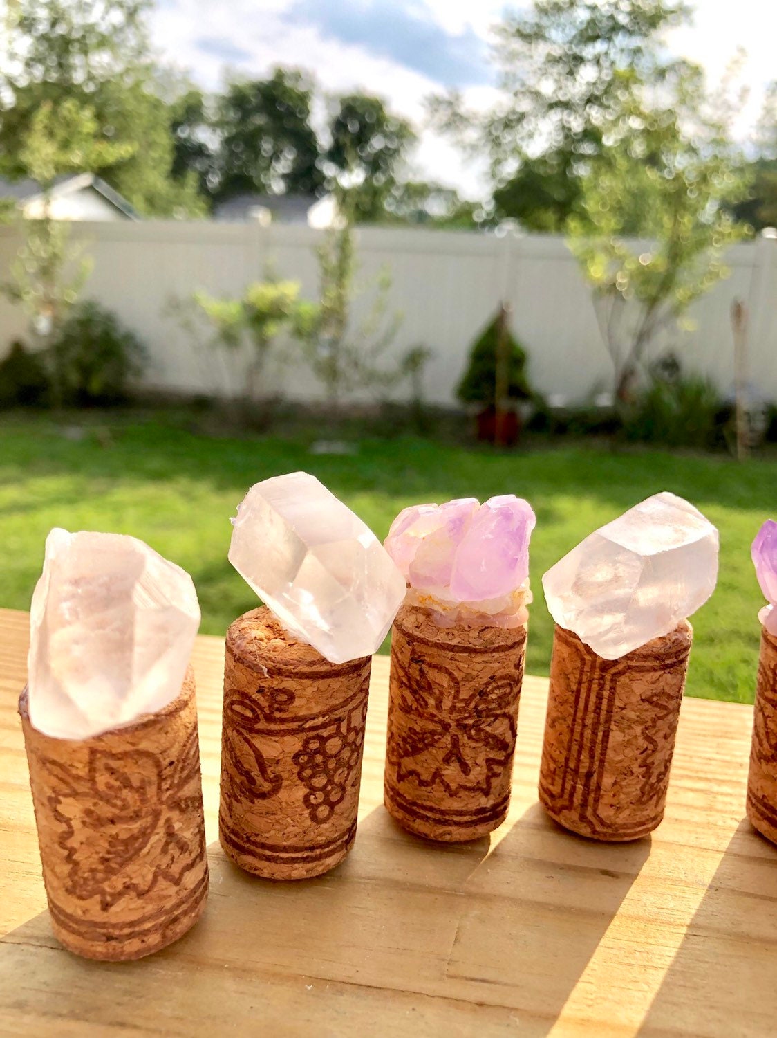 WINE STOPPERS, unique design, crystal wine stoppers, Hand made!!
