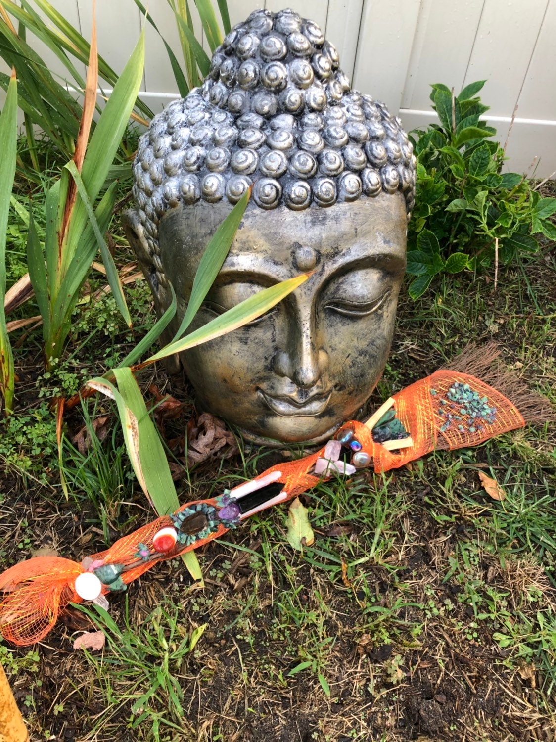Halloween,WITCH, BROOM, Protection crystals,assorted crystals, witch broom, home decor, decorative crystals, obsidian, selenite, palo santo,
