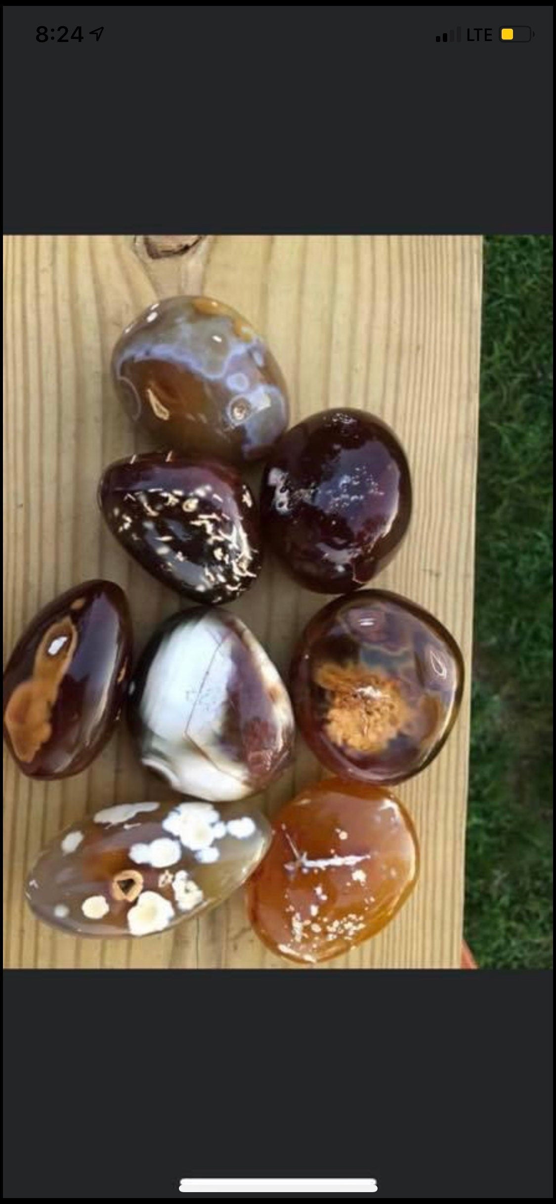 Flower Agate, Big, size, palmstones, Brown color, patters!!