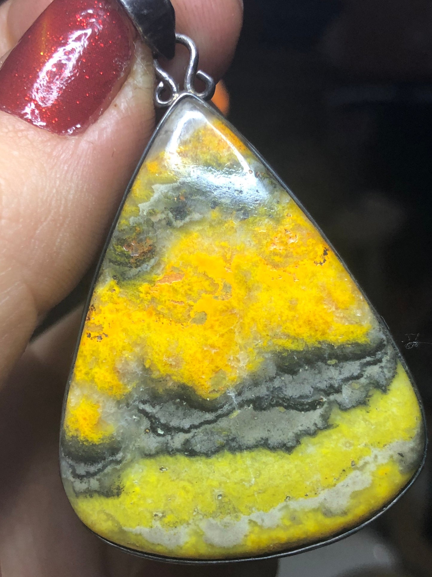 SALE!! Bumblebee Jasper,  Puffy, Heart, japer heart, yellow patters, love symbol!