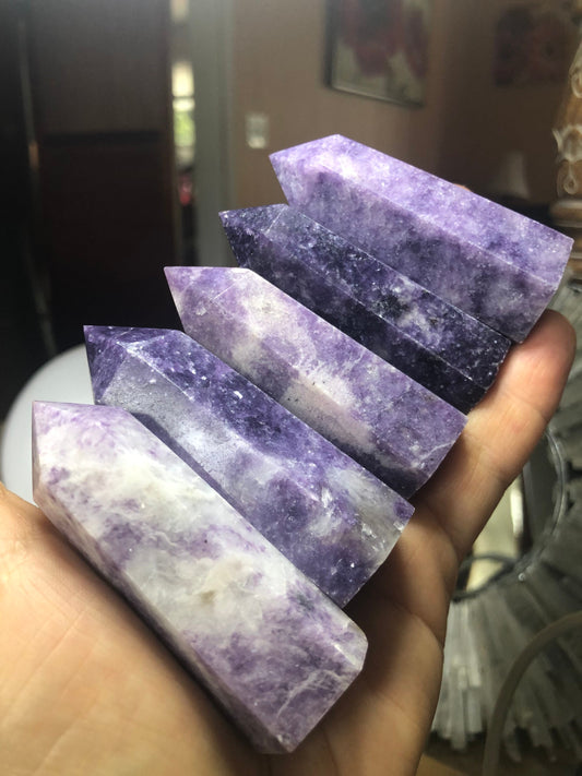 Bulk deal, LEPIDOLITE, crystal, Points, sale, save!!!!!