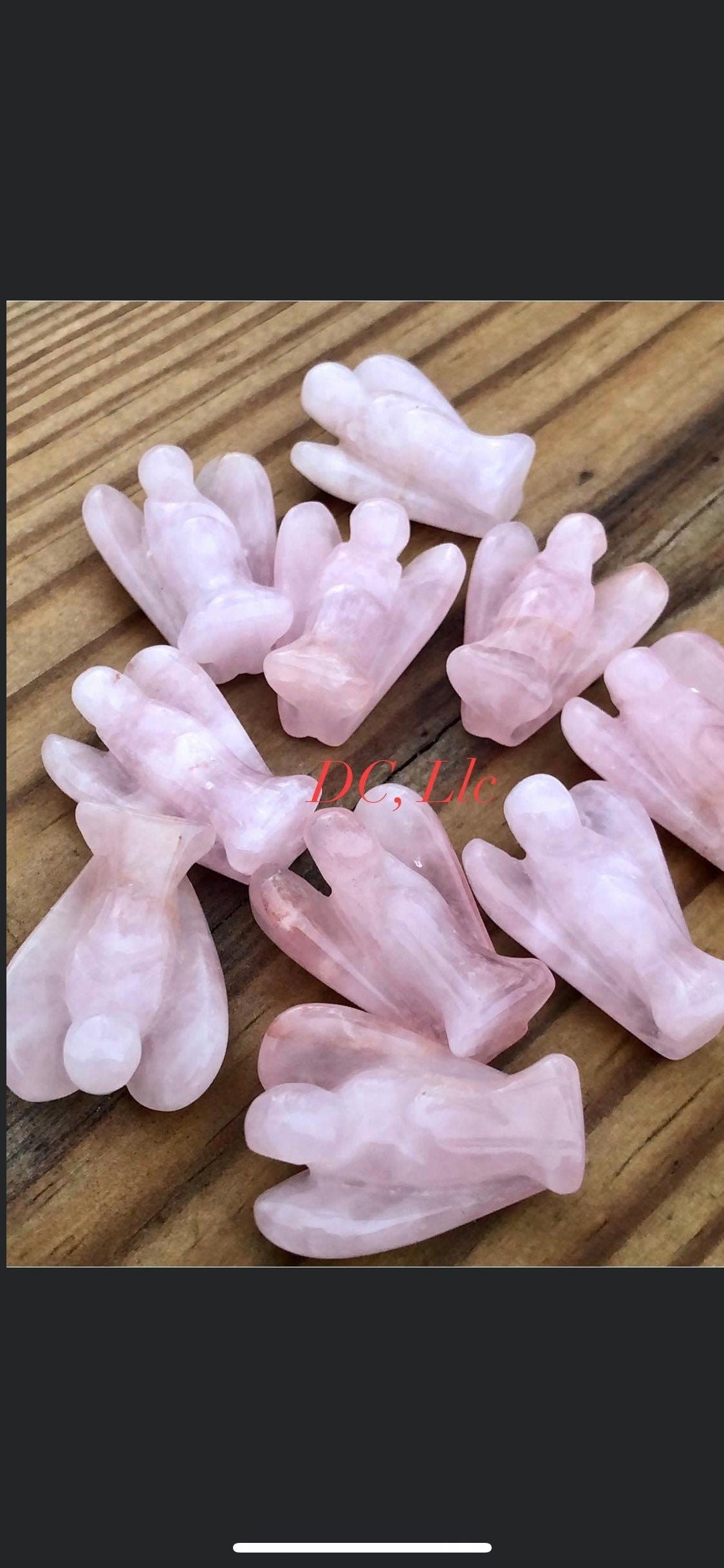 Cute, Crystal ANGELS, rose quartz, angels!!