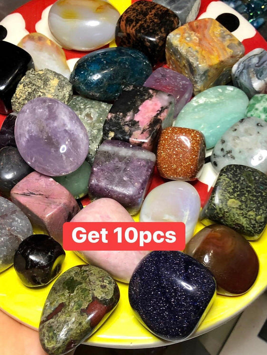 Gorgeous ASSORTED, 10pcs, TUMBLES!!! Great for grid work & Decoration!