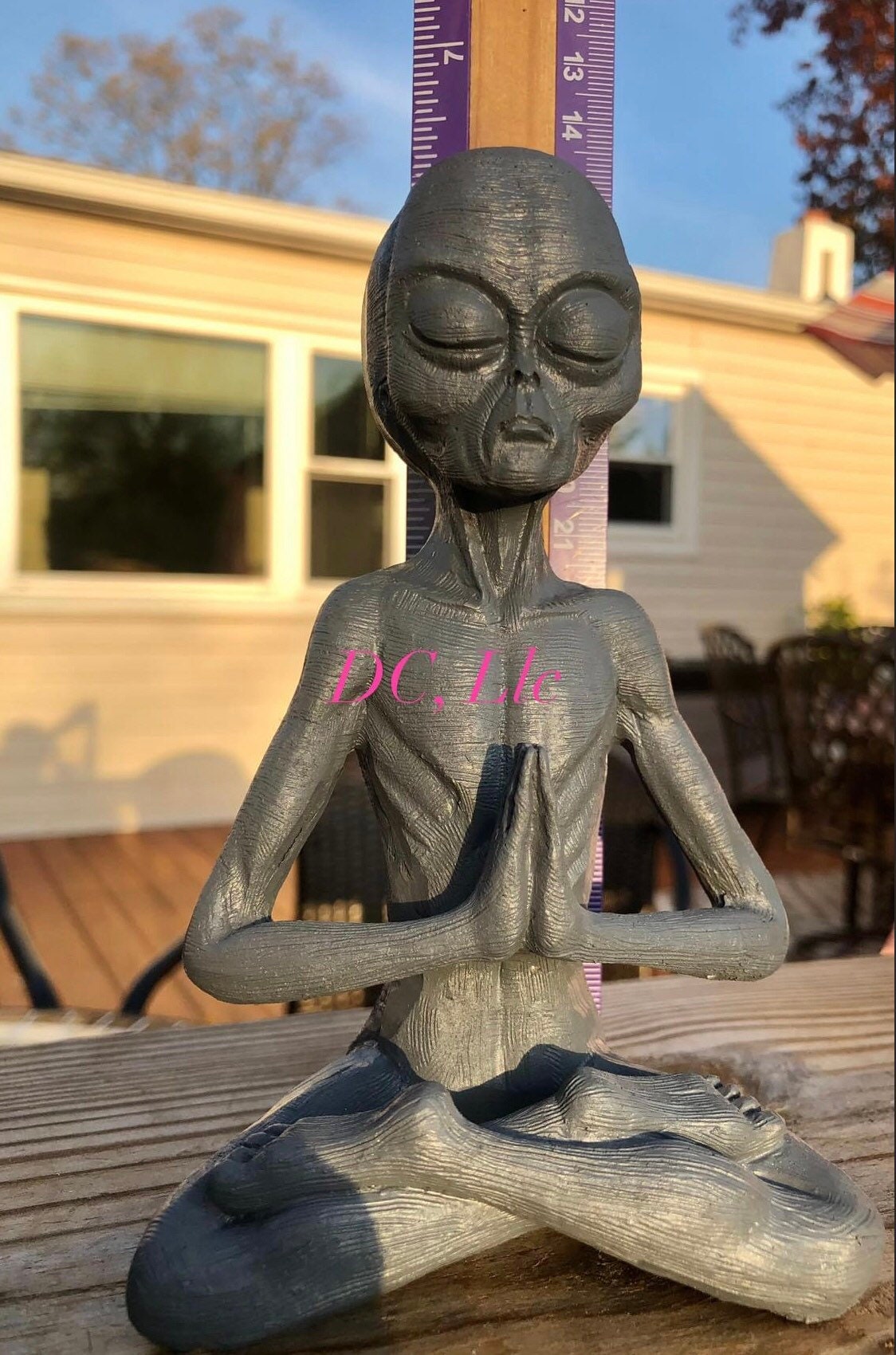 Cool, ALIEN, resin, meditation, statue!!