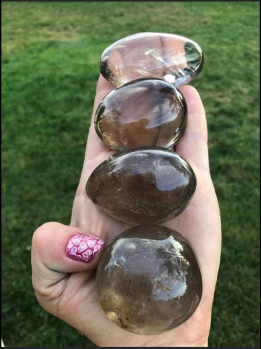 Smokey Quartz, Palmstones, assorted sizes, top quality, love symbol, meditation, crystal healing!!