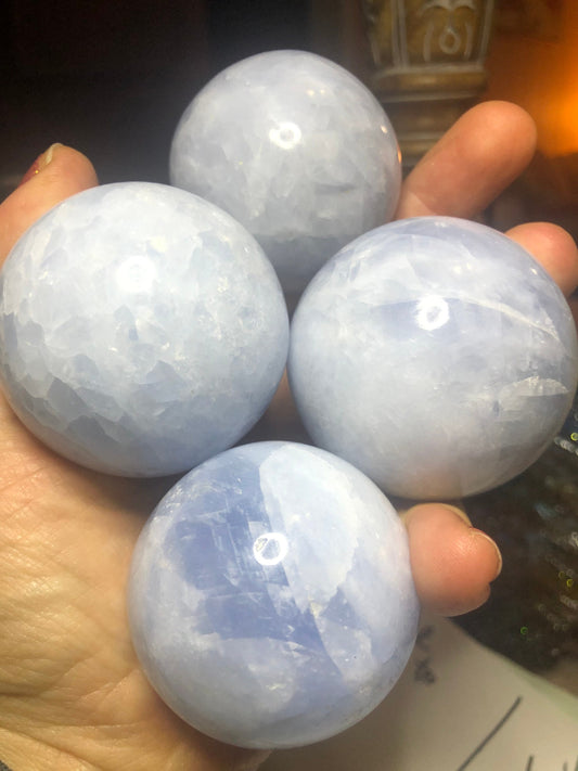 Calming, CELESTINE,  shinny, Spheres!!