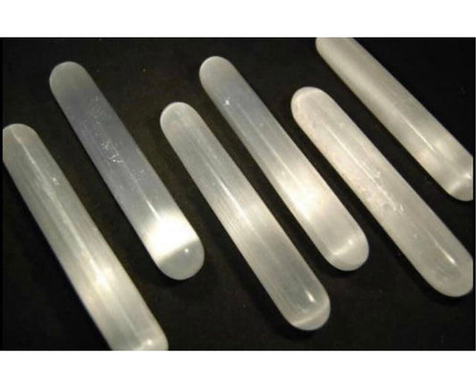 Selenite,  Round, Massage,  Wands!!