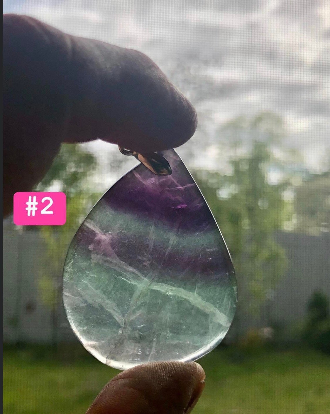 Colorful, RAINBOW FLUORITE, Pendants!!