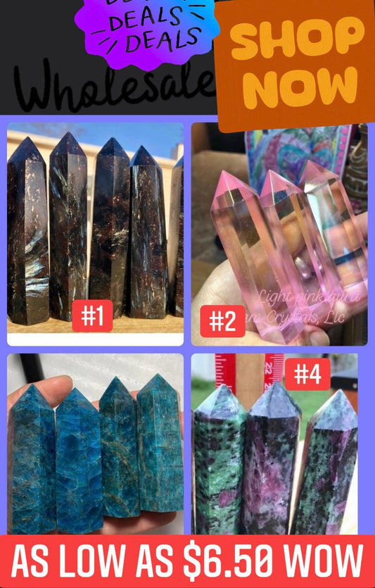 Bulk deal, Towers, natural crystals, wholesale, bundle towers!!