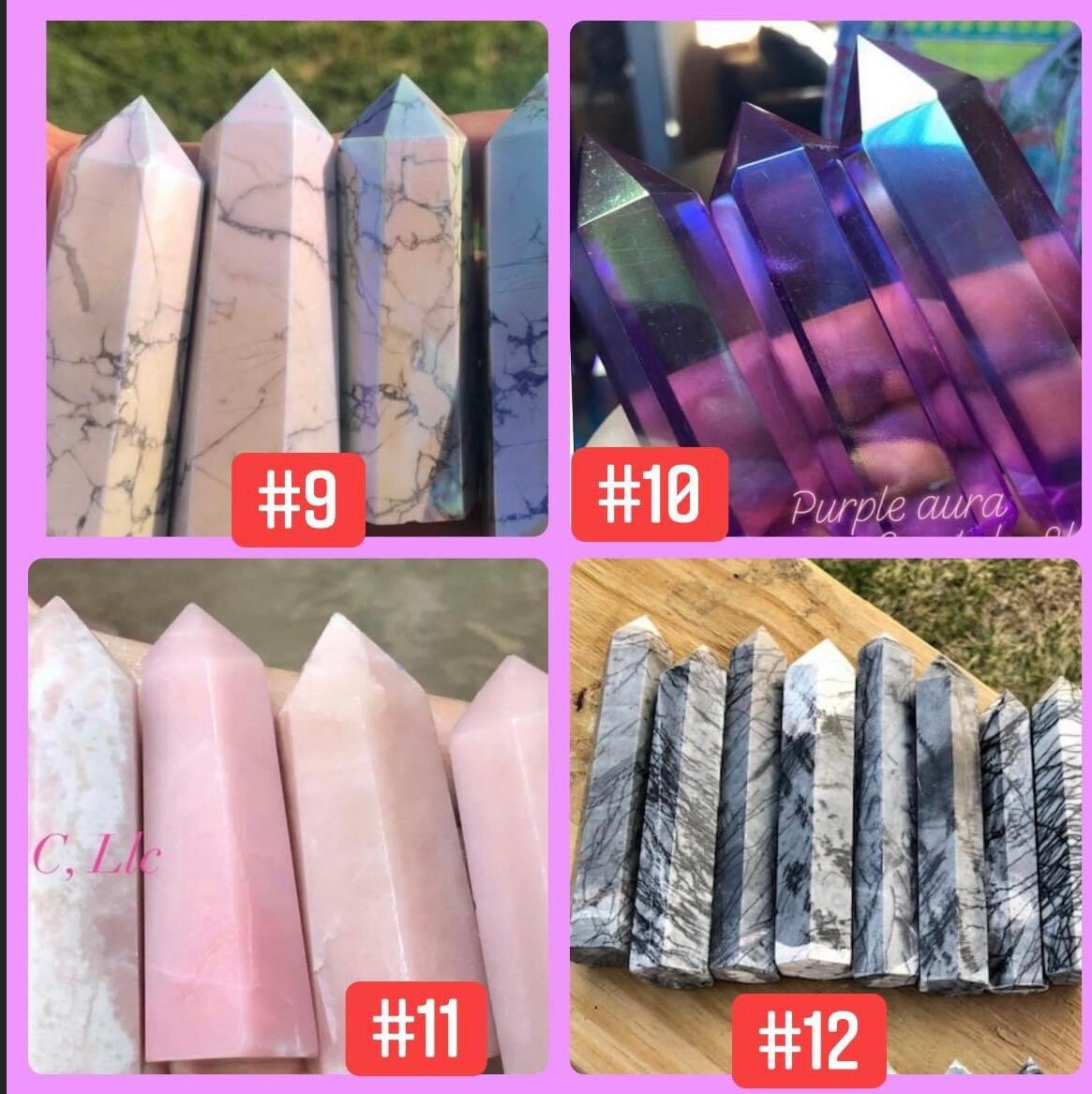 Bulk deal, Towers, natural crystals, wholesale, bundle towers!!