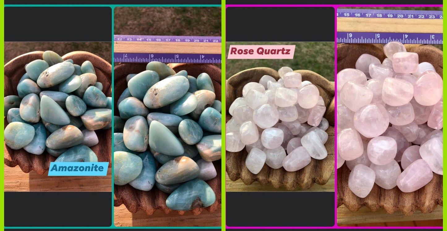 Assorted, crystal, tumbles, top quality, lepidolite, amethyst, opal, garnet, appetite, kiwi, lapis, obsidian!!!!