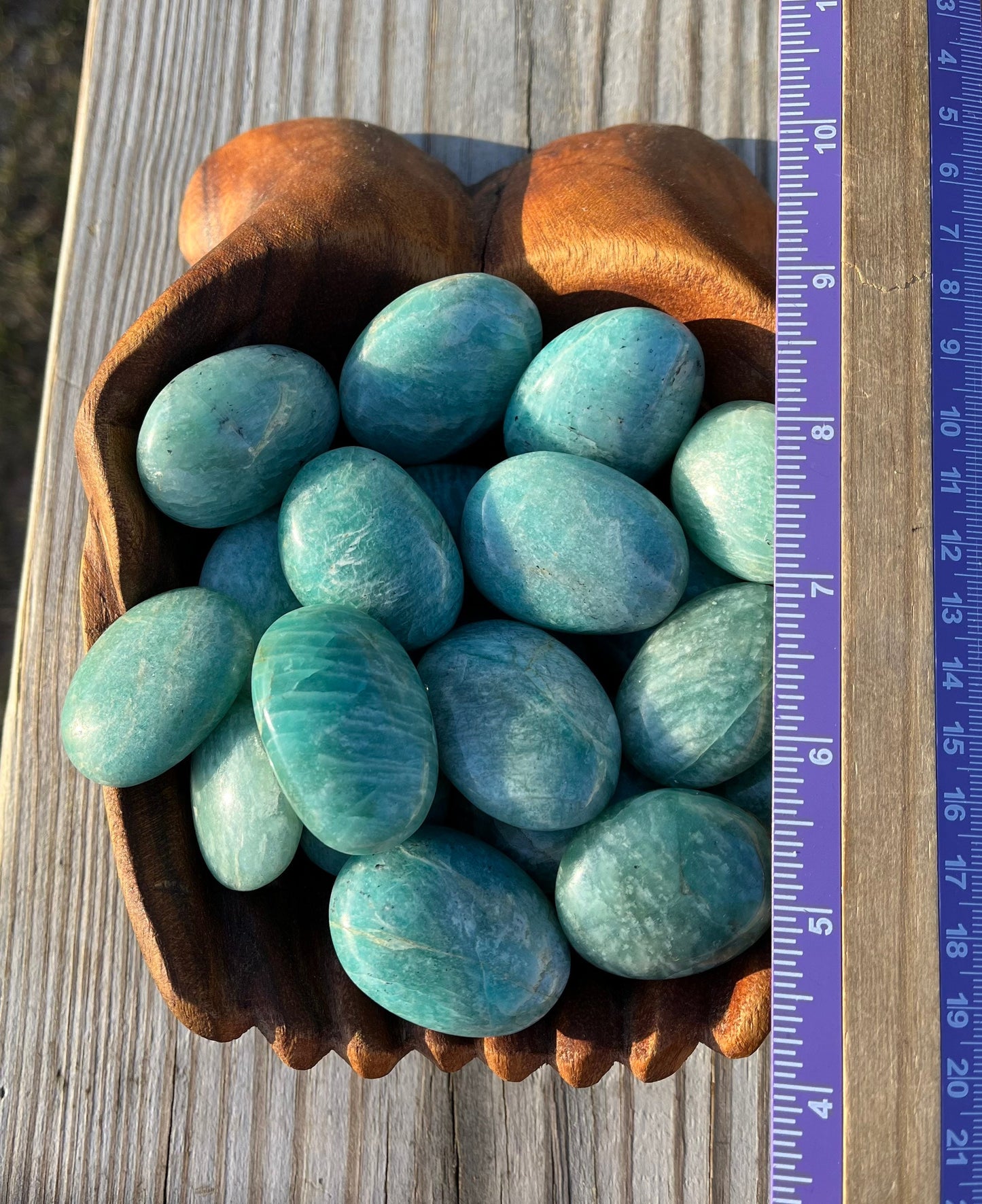 Soothing,small, AMAZONITE, Palmstones!!!