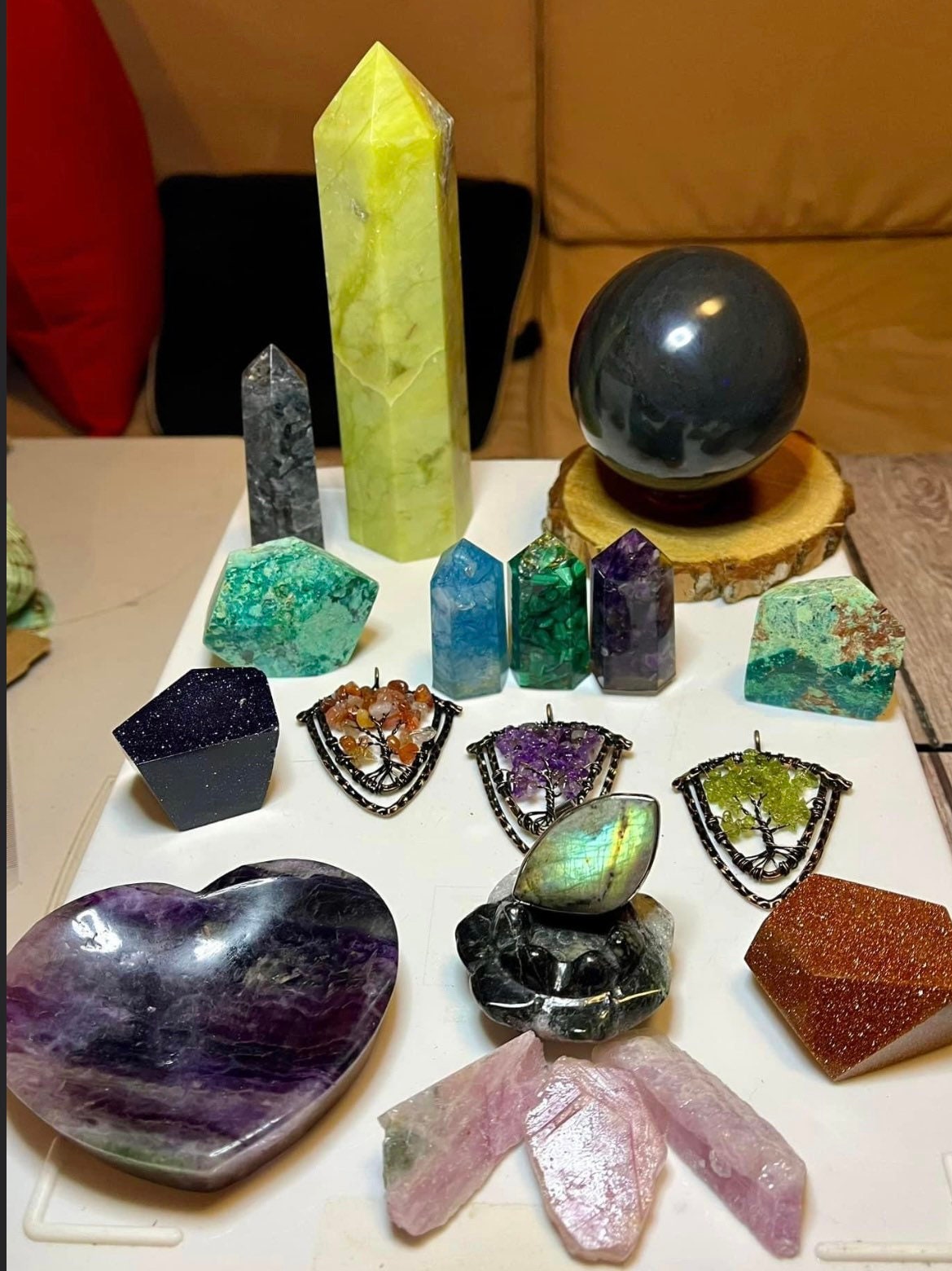 ✔️40% off, 19 pcs, BULK crystals, wholesale, assorted crystals, top quality