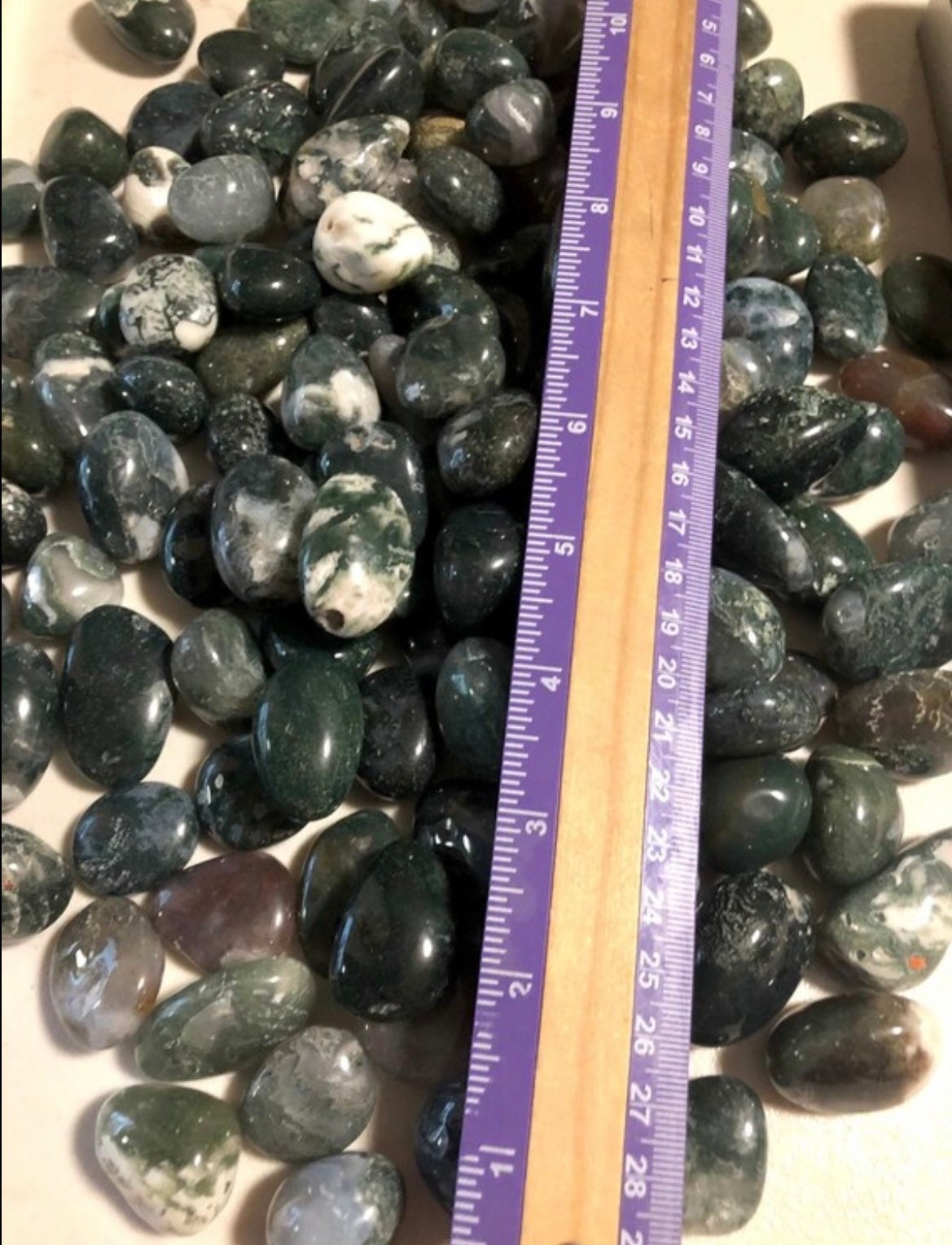 Wholesale, 1Lb bag, MOSS AGATE, TUMBLES, top quality, buy more save big!!!