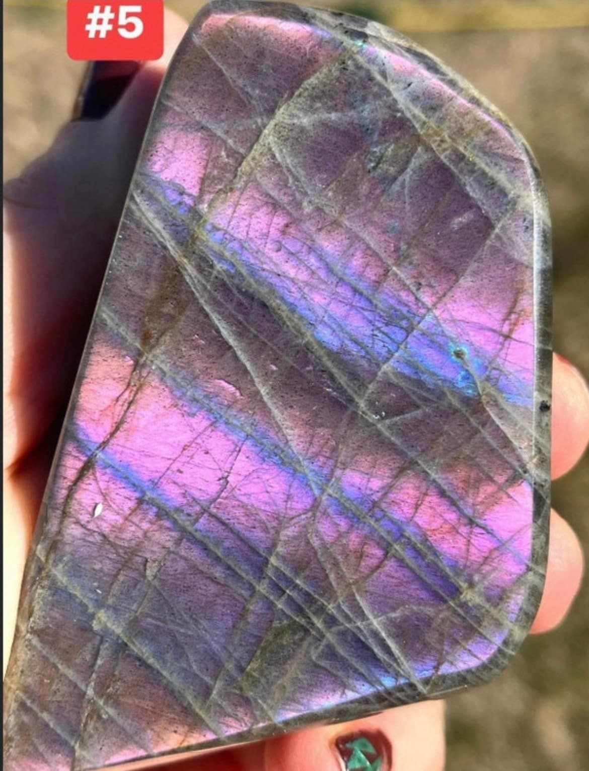 Top quality PURPLE LABRADORITE stands!!!