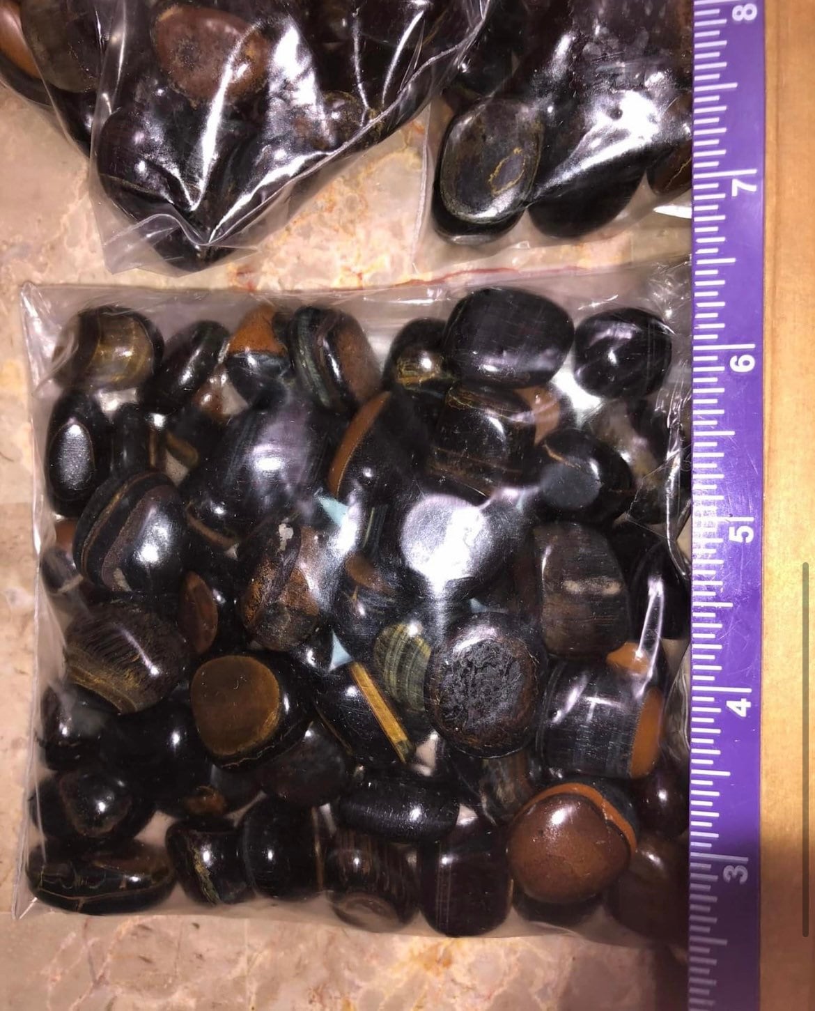 ✔️1lb bags, Flashy, BLUE TIGERS EYE, Tumbles, Wholesale tumbles, Buy more get low price!