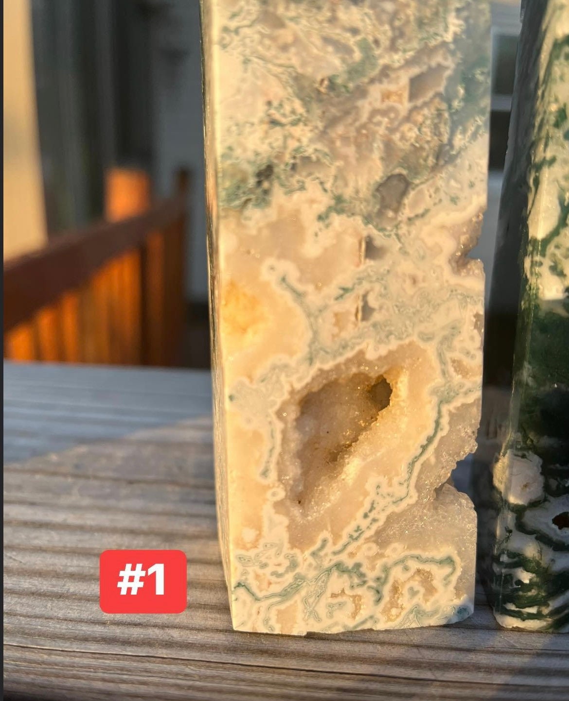 Druzy, big, MOSS AGATE,obelisks!!