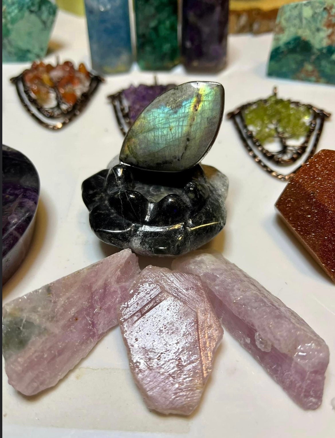 ✔️40% off, 19 pcs, BULK crystals, wholesale, assorted crystals, top quality